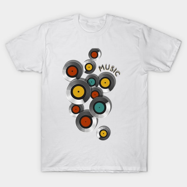 Vinyl records T-Shirt by YuliiaLestes